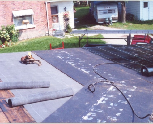flat rubber roofing