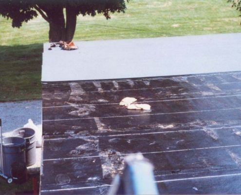 flat rubber roofing