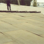 flat tar roofing