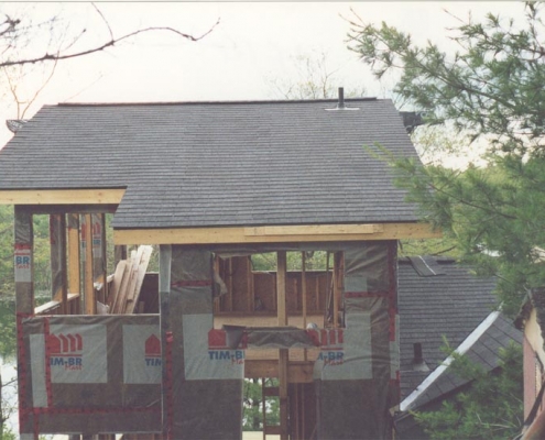new shingle roof, new cottage