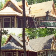 new shingle roof, new build