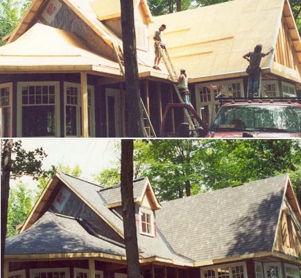 new shingle roof, new build