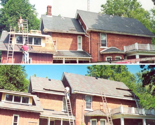victorian home shingles, chimney removal