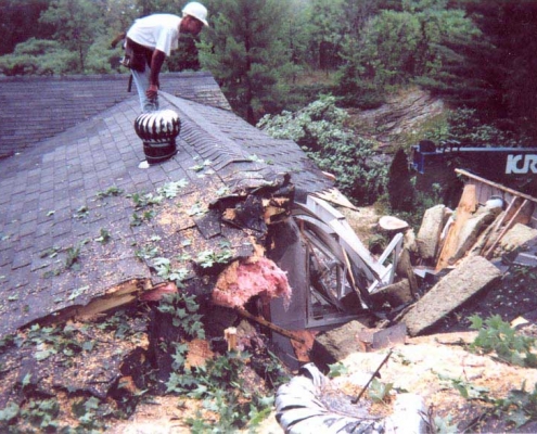 storm damage roof repair