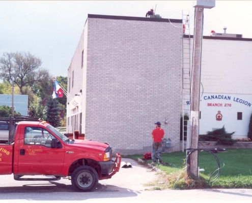 Coldwarter Royal Canadain Legion new roof