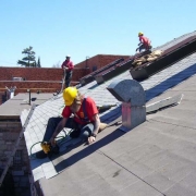 sloped shingles roofing